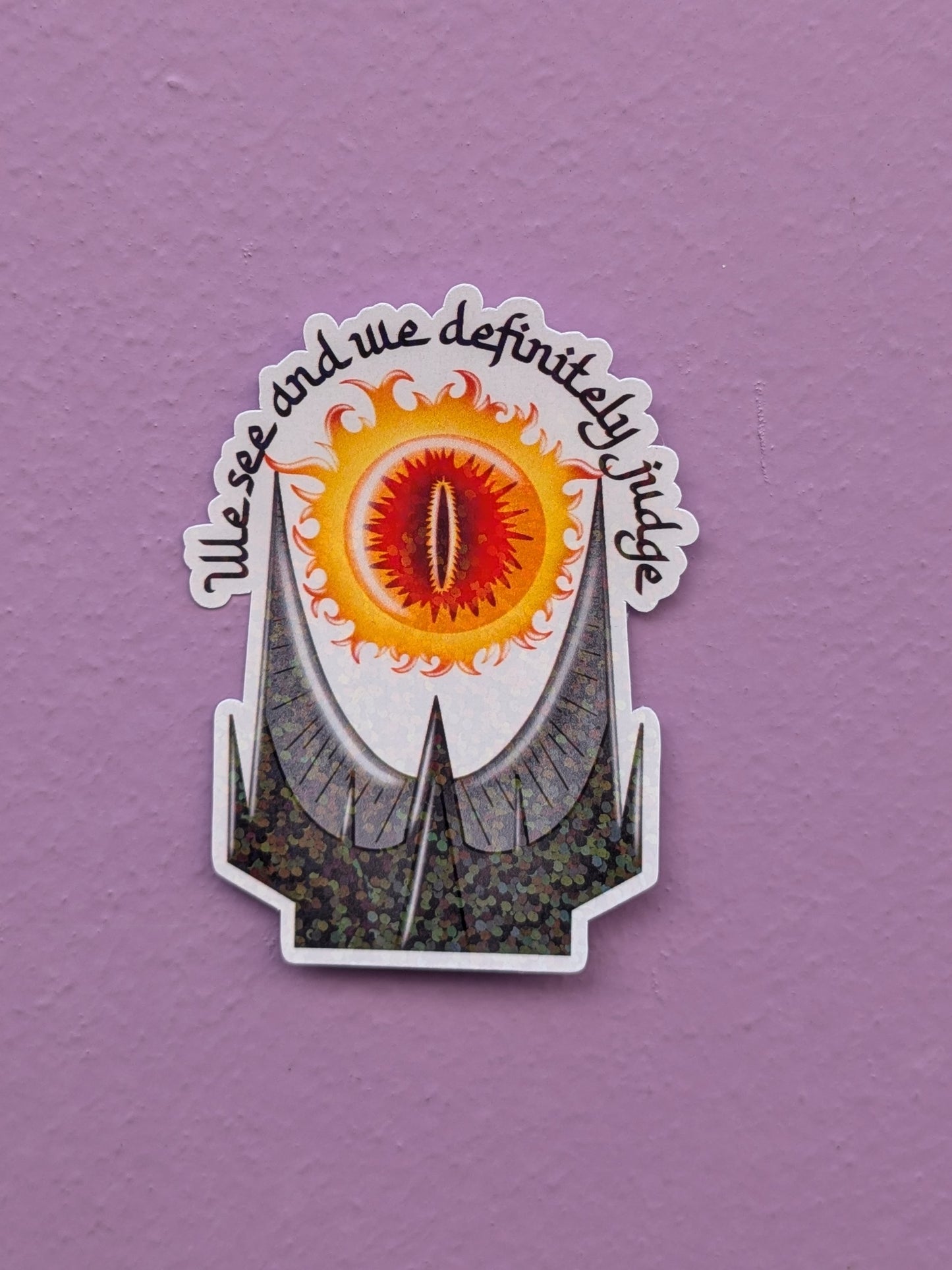 Sticker We see and we definitely judge