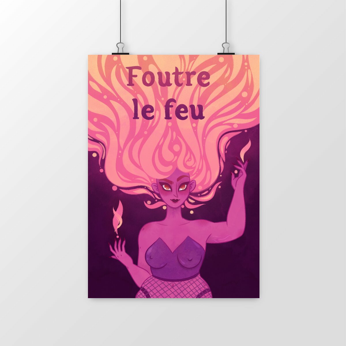 Print A4 - Foutre le feu - rouge