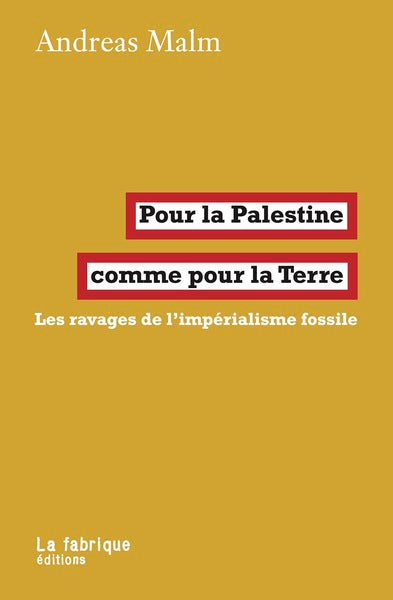 Pour la Palestine comme pour la Terre