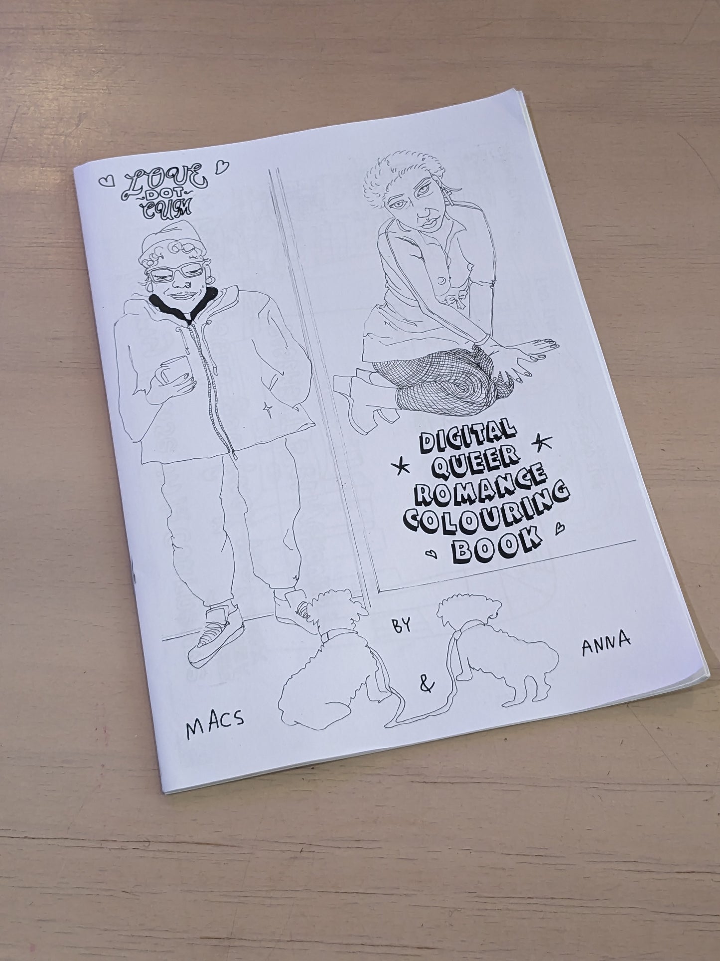 Digital Queer Romance Colouring Book (A4)