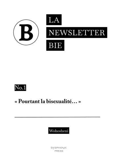 La newsletter bie No.1