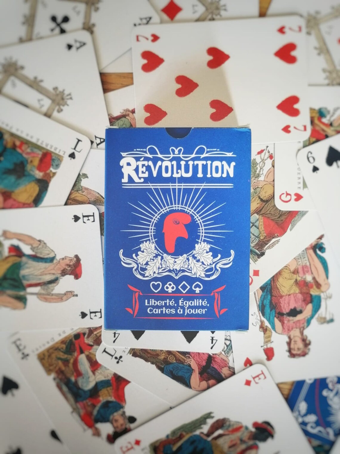 Jeu "Révolution" - 54 cartes de l'an II (1793)