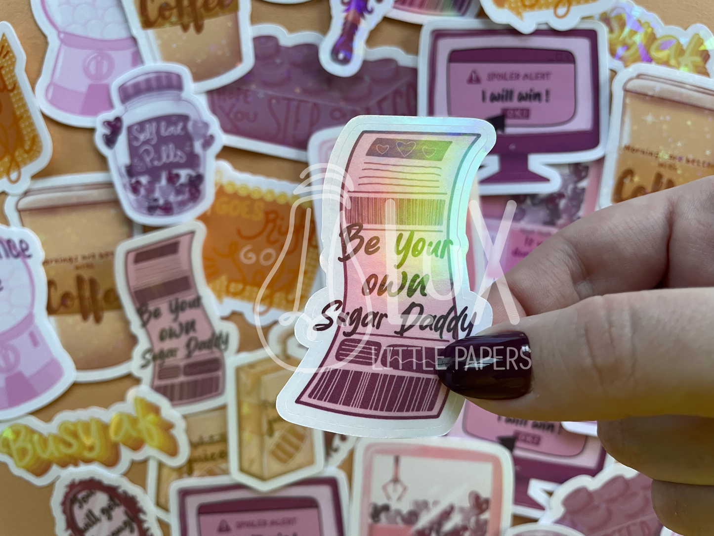 Lux Little Papers · Sticker Random Thoughts