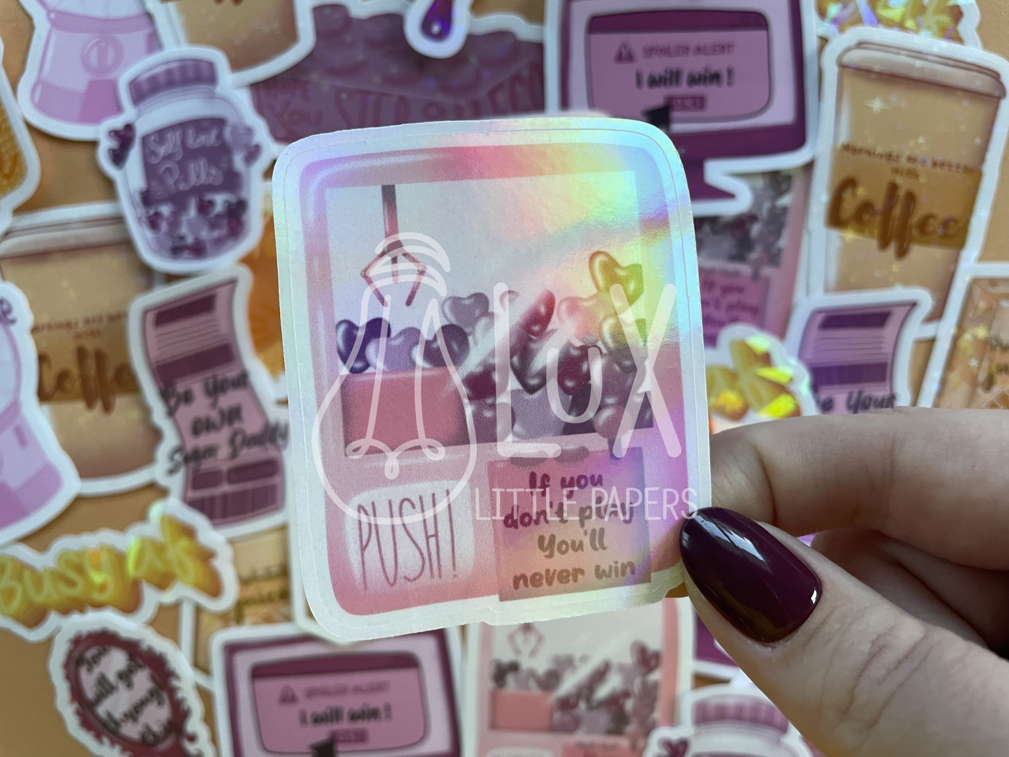 Lux Little Papers · Sticker Random Thoughts