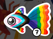 Cece illu · Stickers Guppy Pride