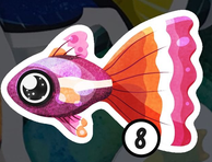 Cece illu · Stickers Guppy Pride