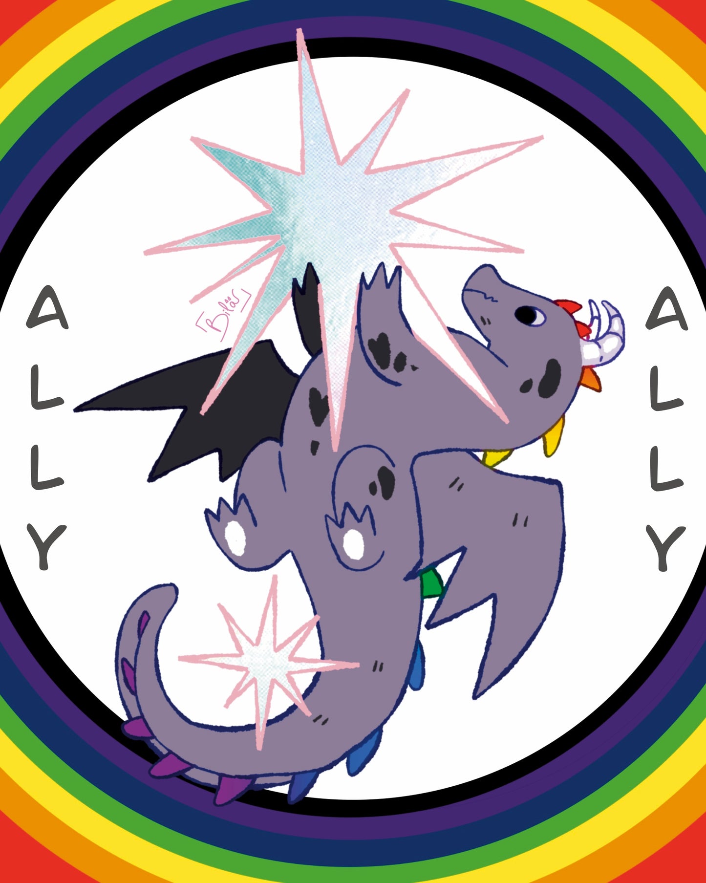 Bila · Dragons Queer Stickers