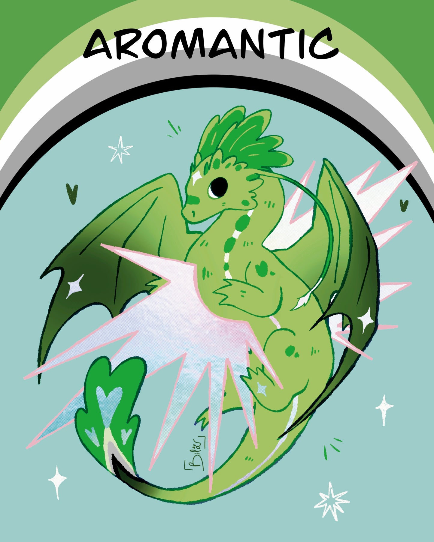 Bila · Dragons Queer Stickers