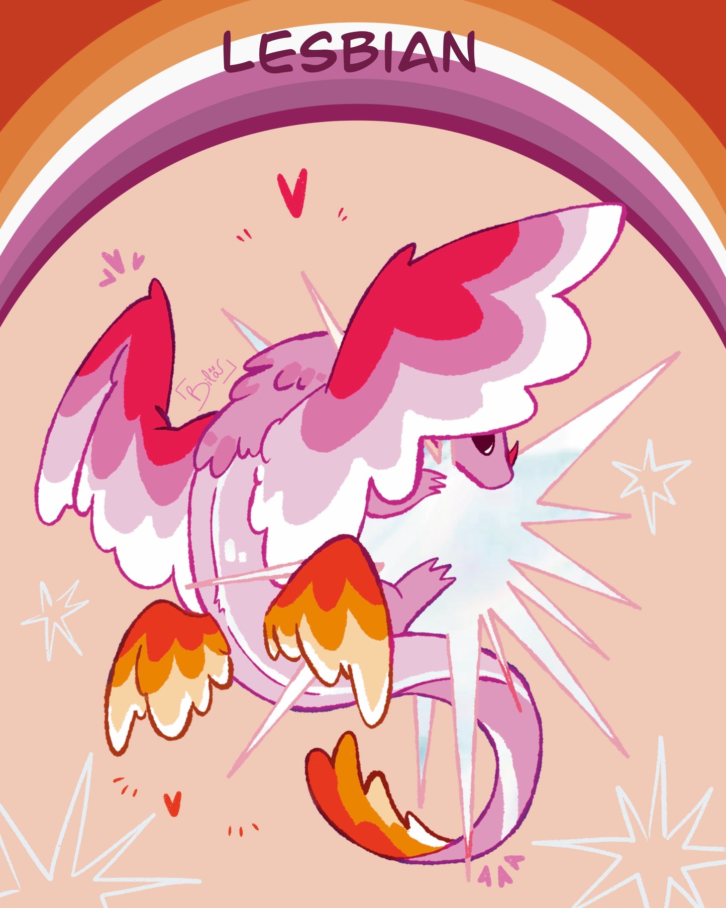 Bila · Dragons Queer Stickers
