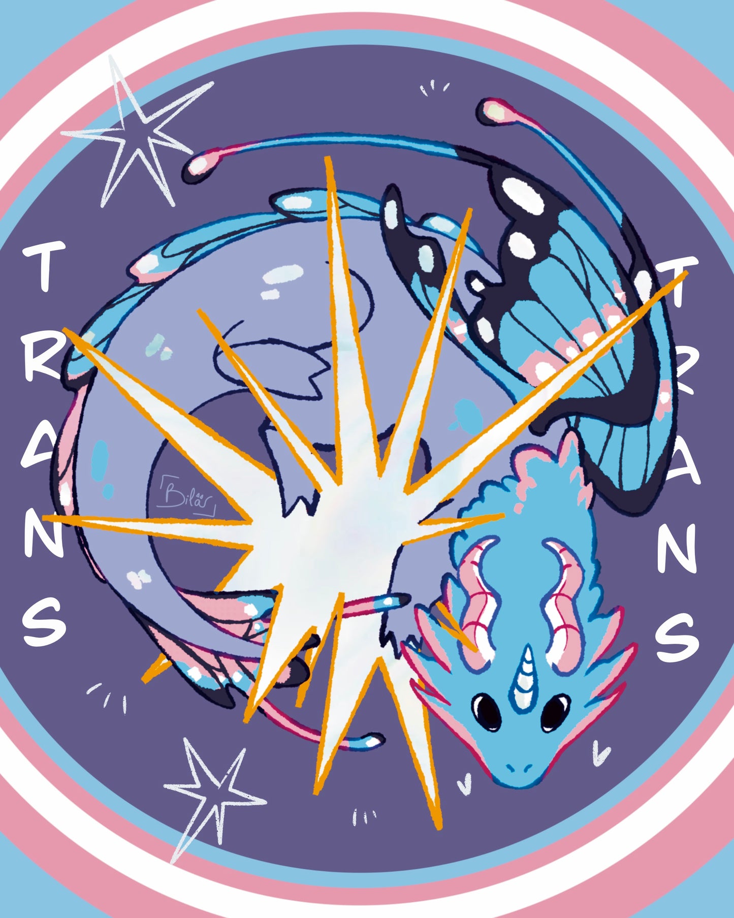 Bila · Dragons Queer Stickers