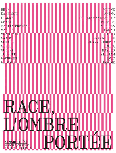 Race, l'ombre portée - revue Sensibilités - N° 12