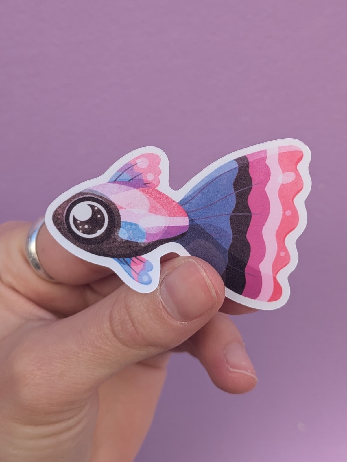 Cece illu · Stickers Guppy Pride