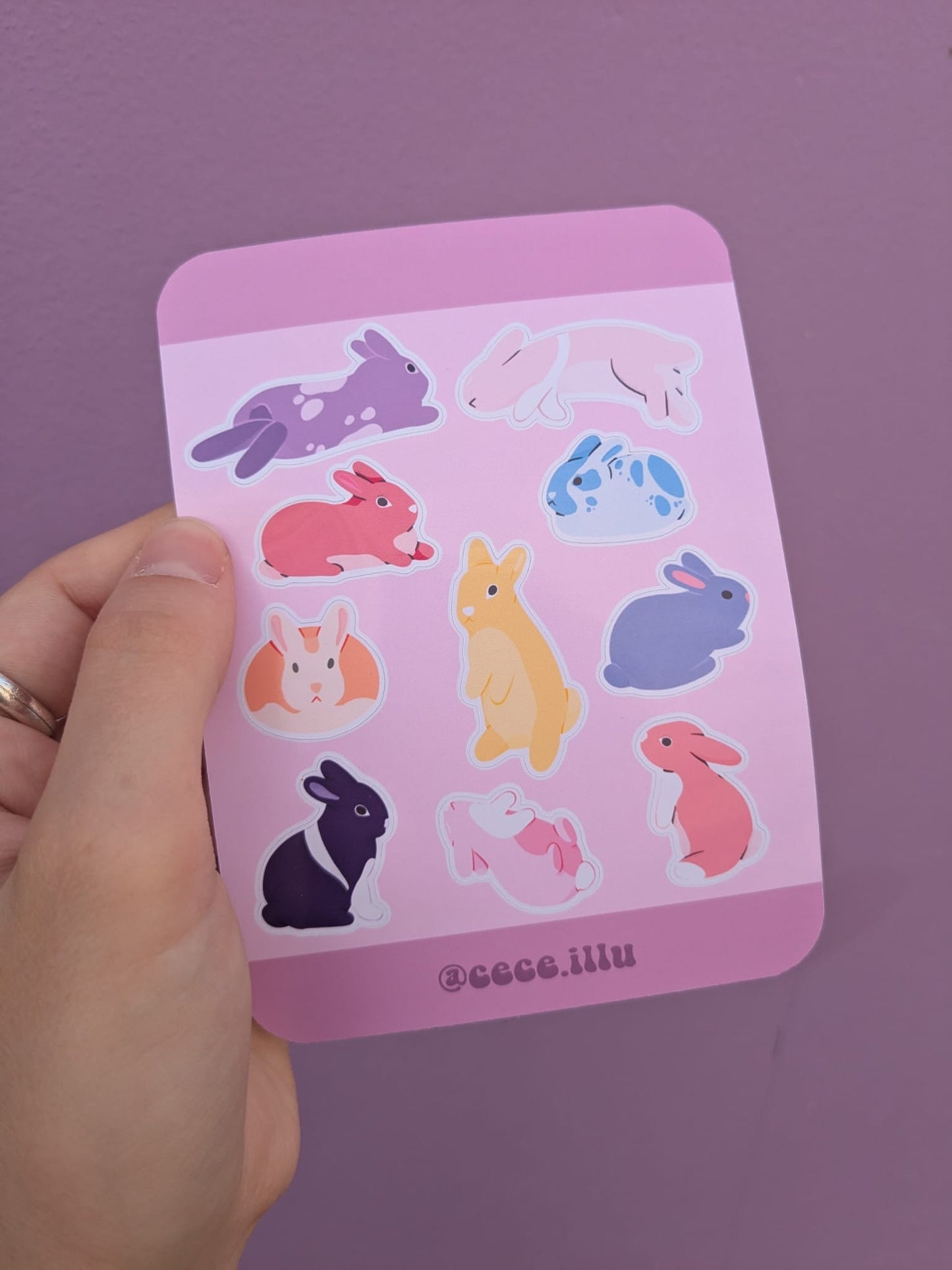 Cece illu · Planche de stickers