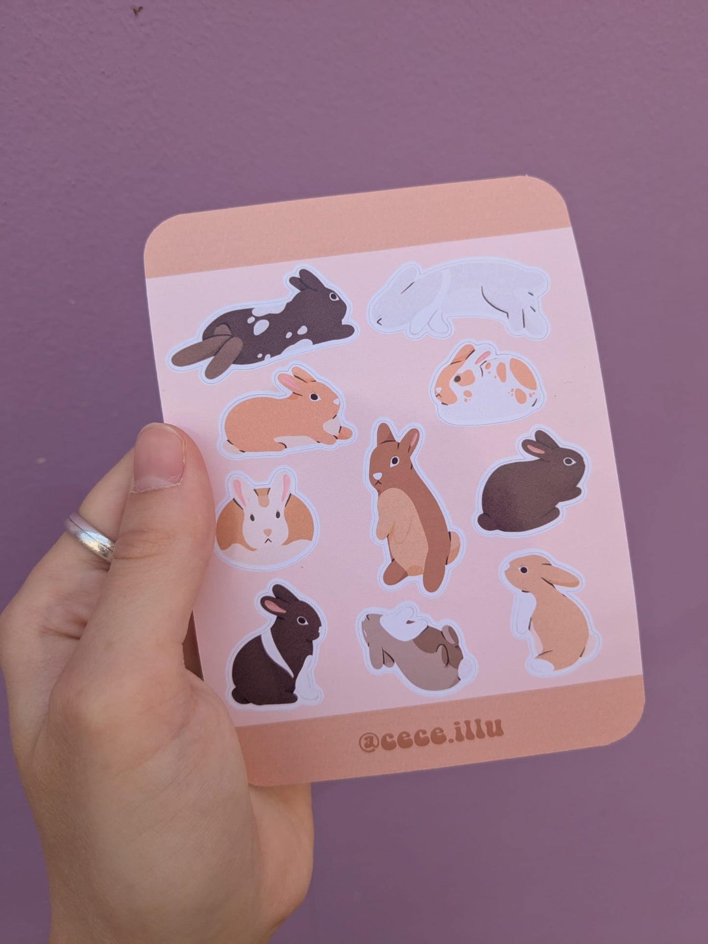 Cece illu · Planche de stickers