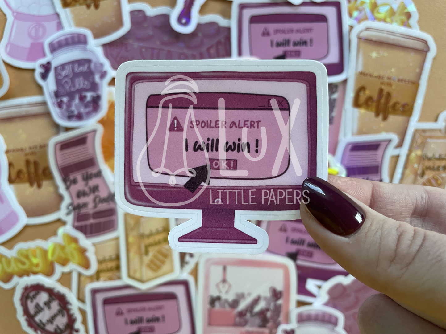 Lux Little Papers · Sticker Random Thoughts