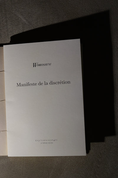 Manifeste de la discrétion