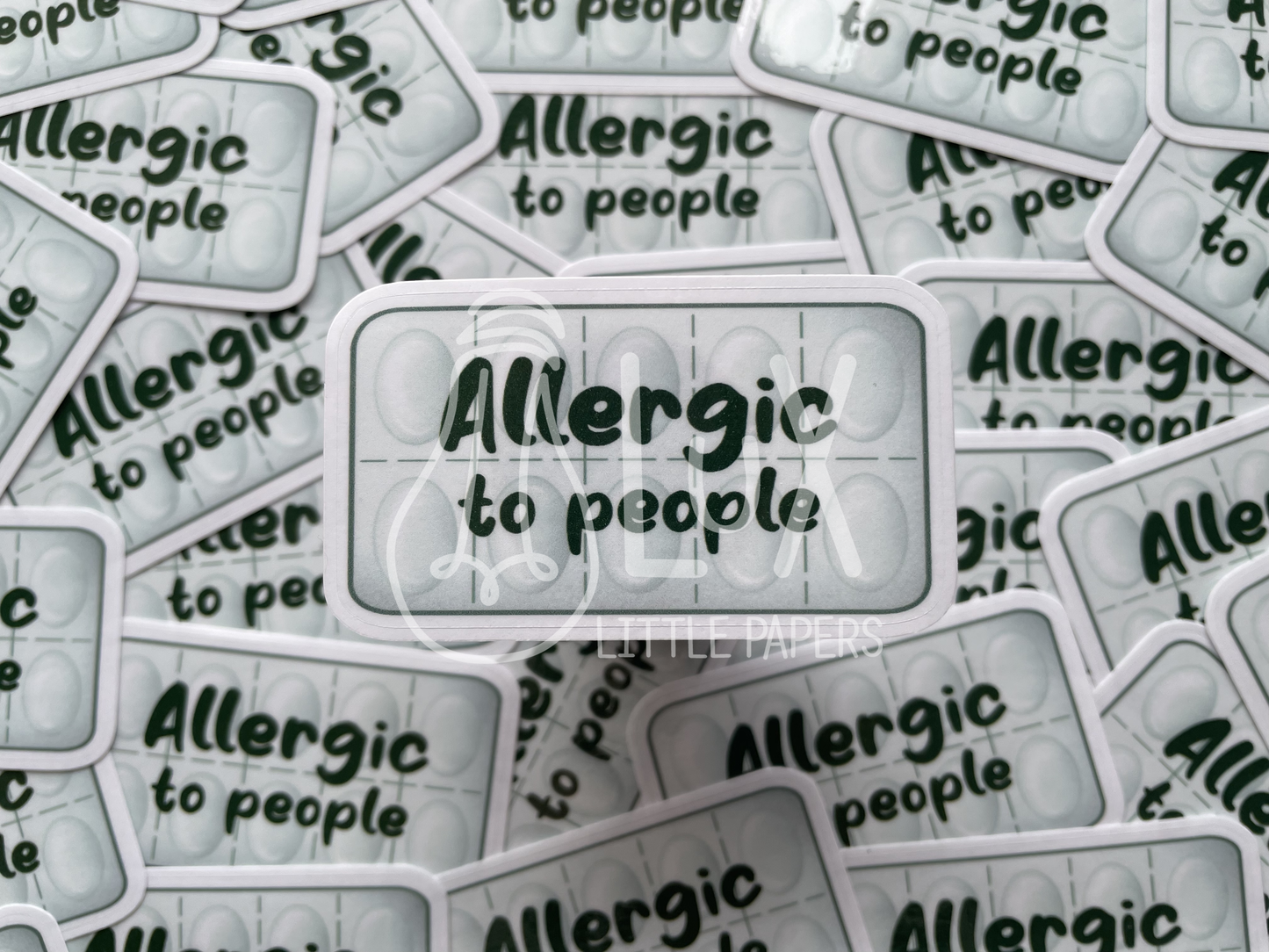 Lux Little Papers · Sticker Random Thoughts