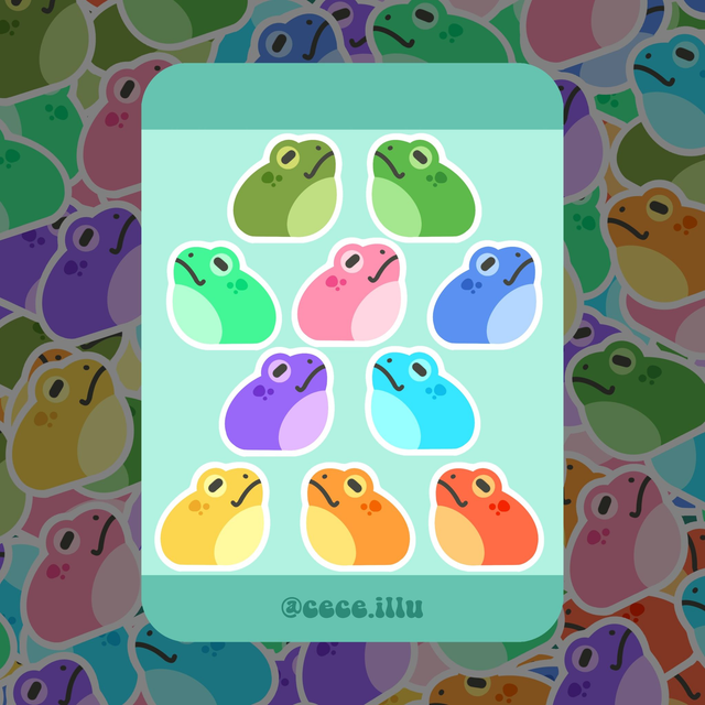 Cece illu · Planche de stickers
