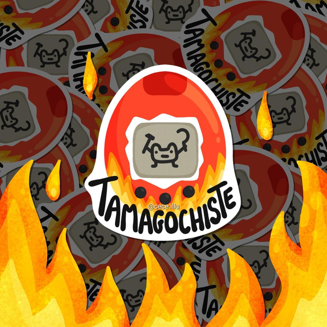 Cece illu · Stickers Tamagotchi