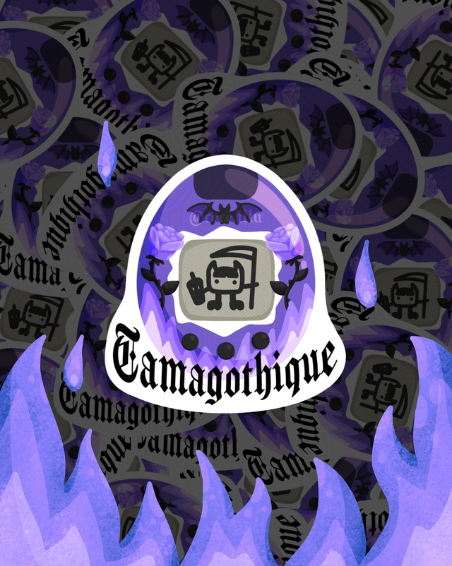 Cece illu · Badge Tamagotchi
