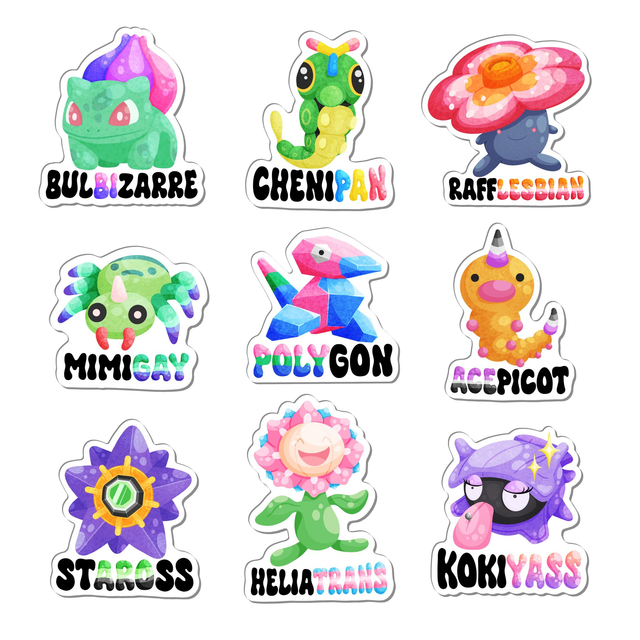 Cece illu · Stickers PokéPride