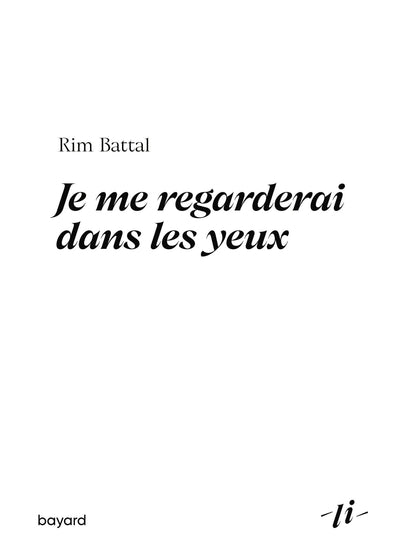 Je me regarderai dans les yeux