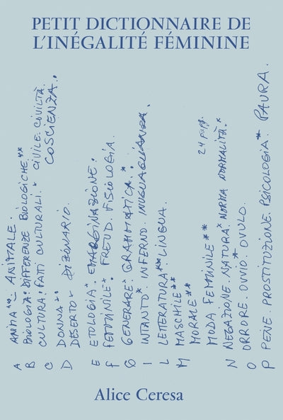 Petit dictionnaire de l'inégalité féminine